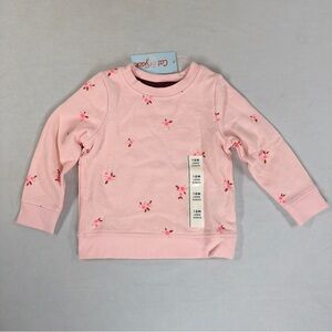 Cat & Jack Toddler Girls' Pink Fleece Pullover Sweatshirt